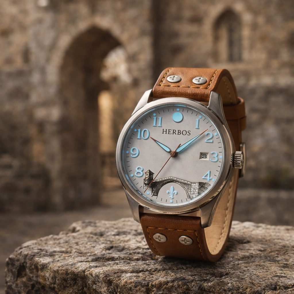Stari Most Edition with Ice Blue luminescence on the numerals and hands